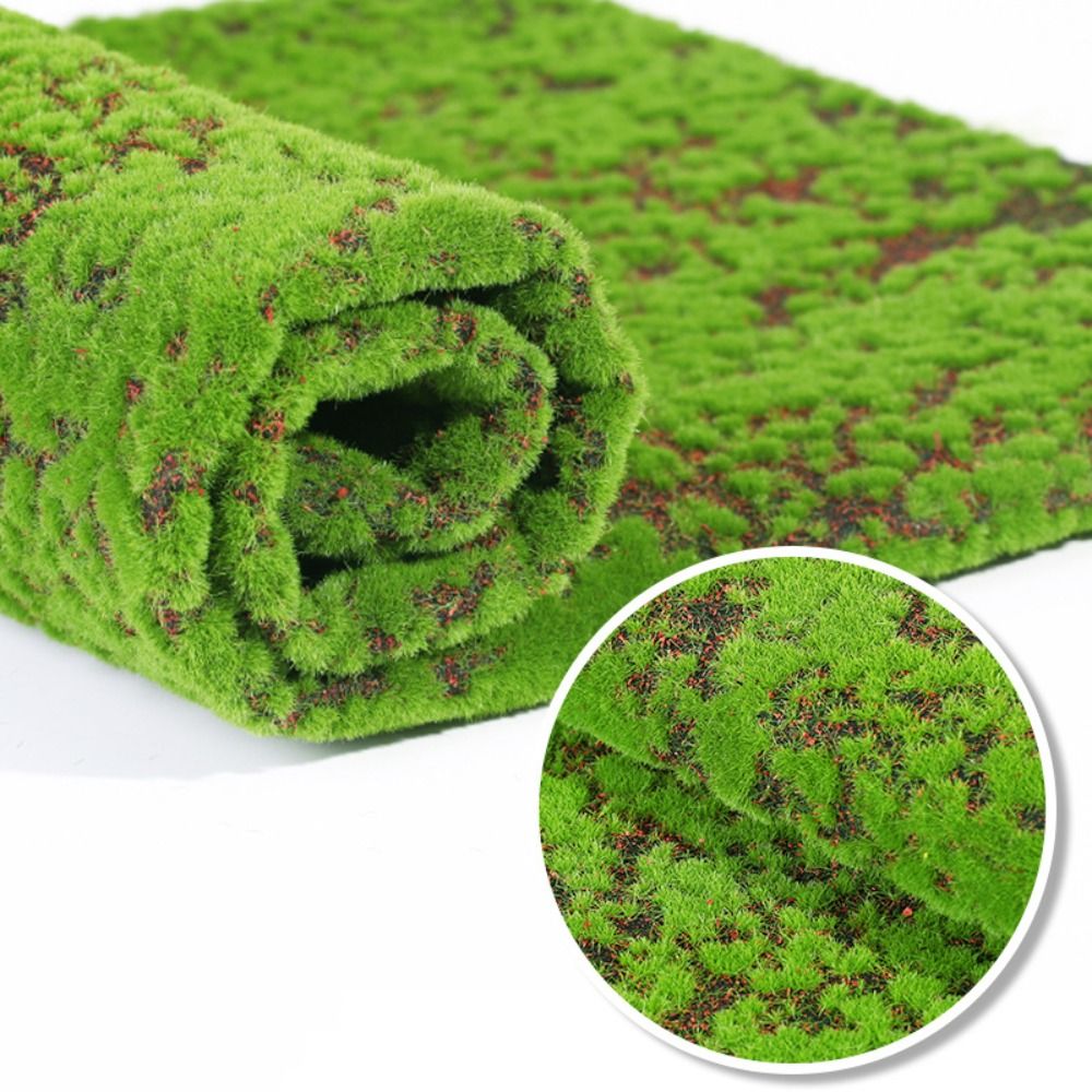 Preserved Moss Sheet - หญ้ามอสเทียม DIY ทนทาน ใช้งานได้นาน แผ่นมอสจำลองสีเขียวเหมือนจริง พรมมอสเทียมสำหรับจัดดอกไม้