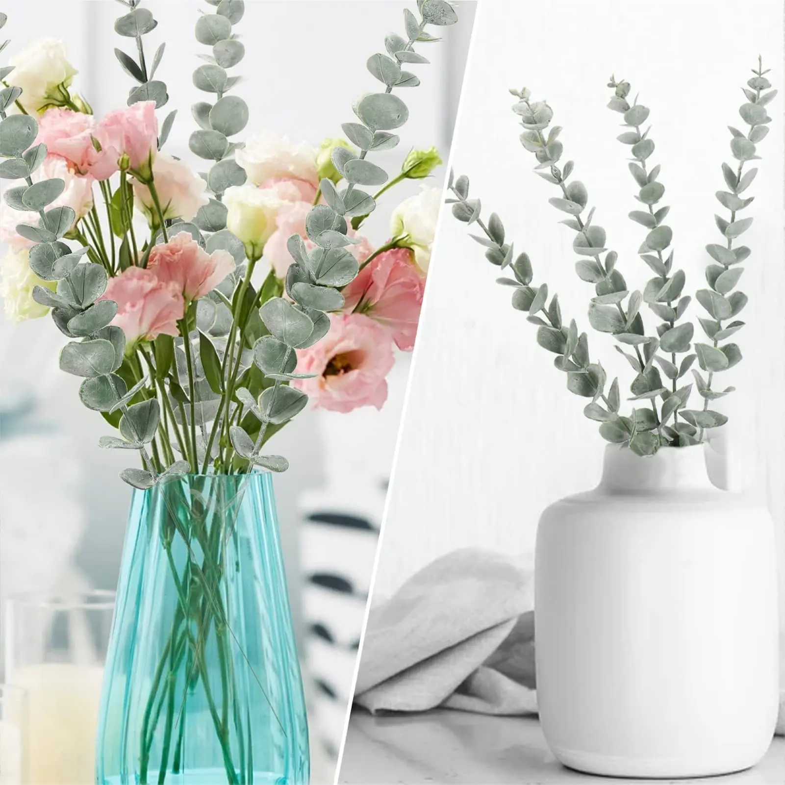 10pcs 38cm Eucalyptus ลําต้นปร - Florist Supply Bulk บทวิจารณ์และราคา