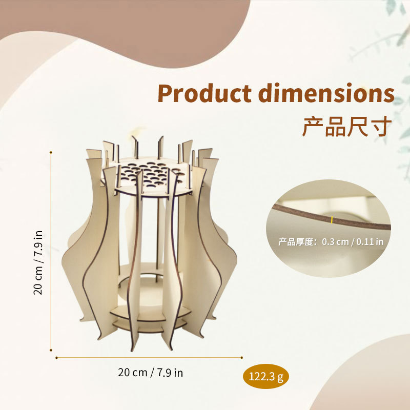 แจกันไม้แบบจิ๊กซอว์สำหรับใส่ช่ - Florist Supply Vases บทวิจารณ์และราคา