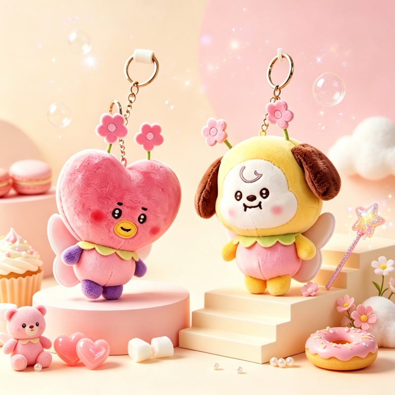 พวงกุญแจตุ๊กตาผ้าซีรีส์ดอกซากุ - Supply Florist บทวิจารณ์และราคา