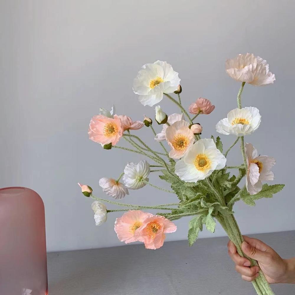 ดอกไม้ผ้าไหมงาดำปลอมแบบก้านยาว - Florist Supply Bulk บทวิจารณ์และราคา
